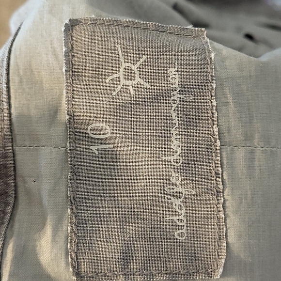 Adolfo Dominguez Gray Zipper Cropped Linen Jacket Size 10 - Picture 7 of 12